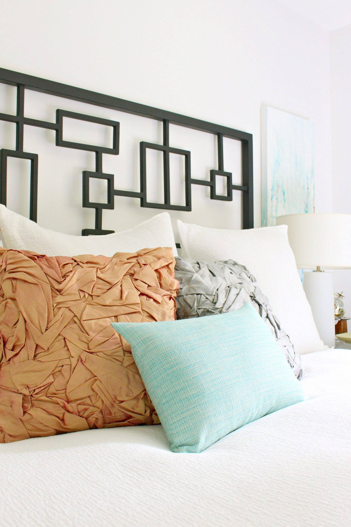 DIY Folded Silk Pillow | Donna Karan Gathered Silk Pillow Knock Off