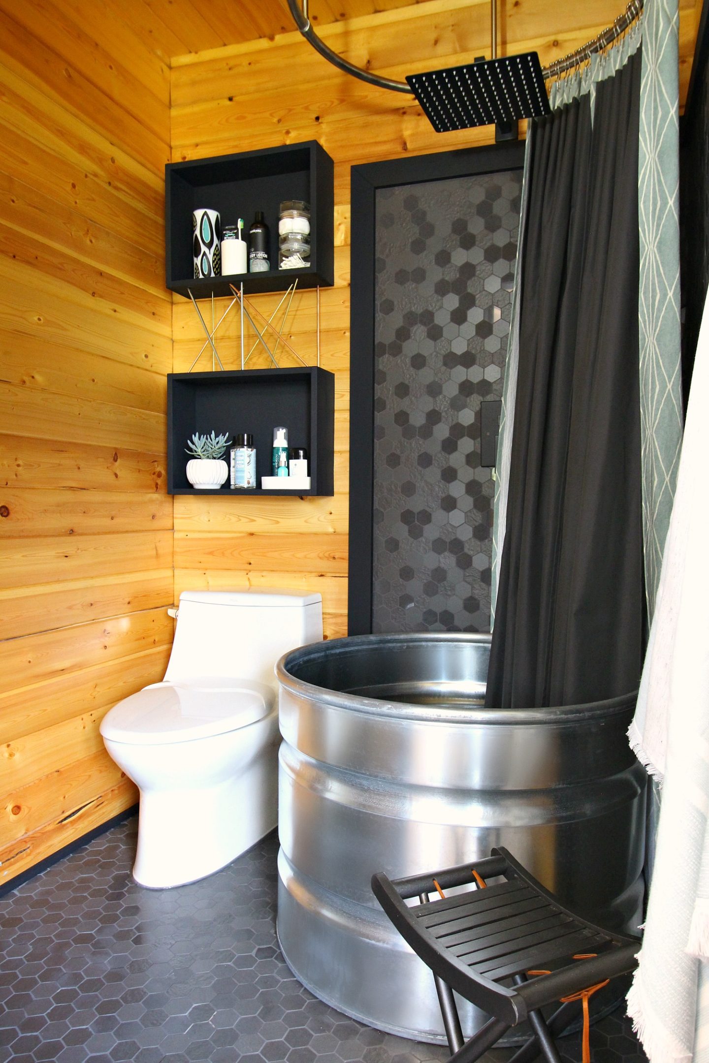 DIY STOCK TANK SHOWER