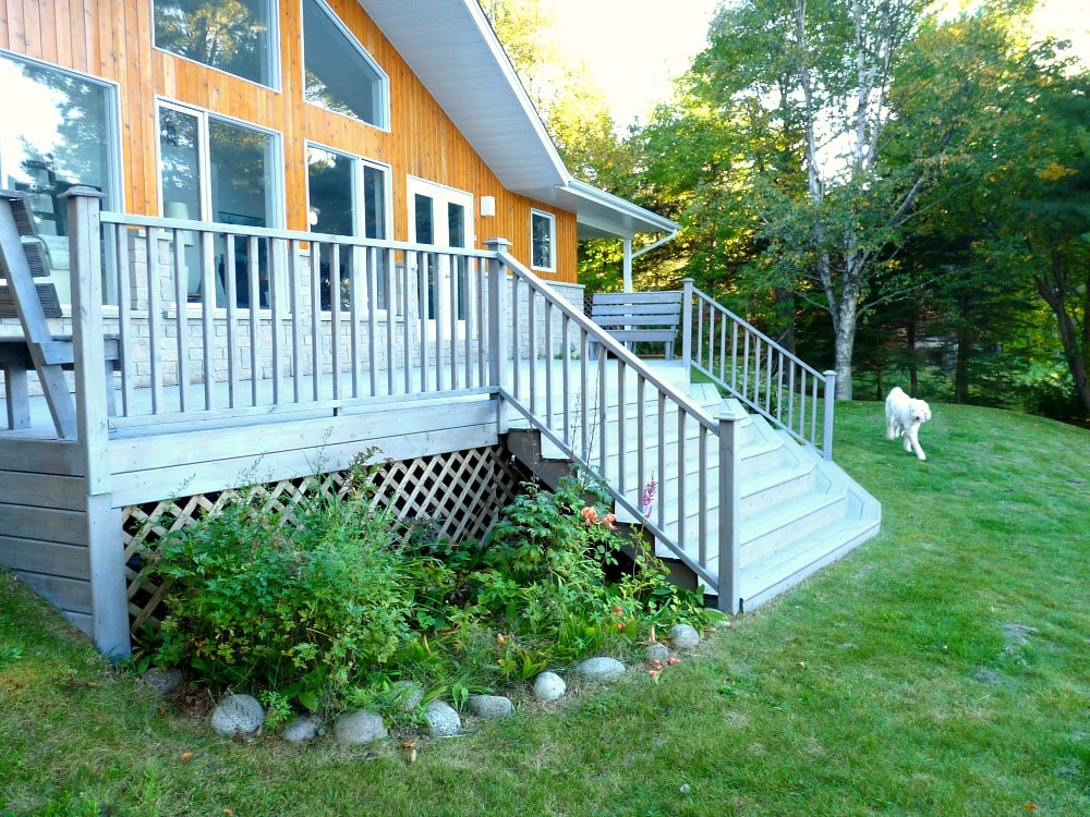 GREY STAINED DECK