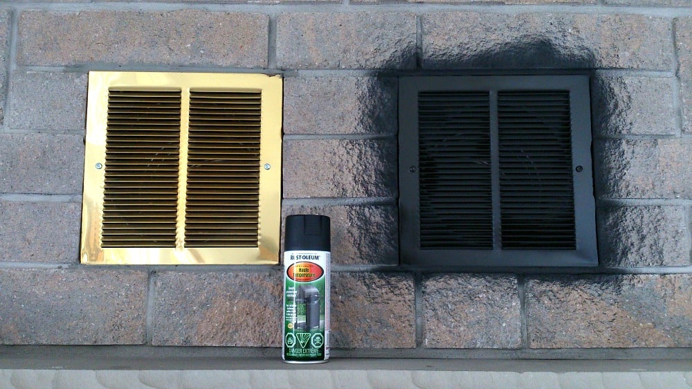 HOW TO PAINT FIREPLACE VENTS AND DOORS