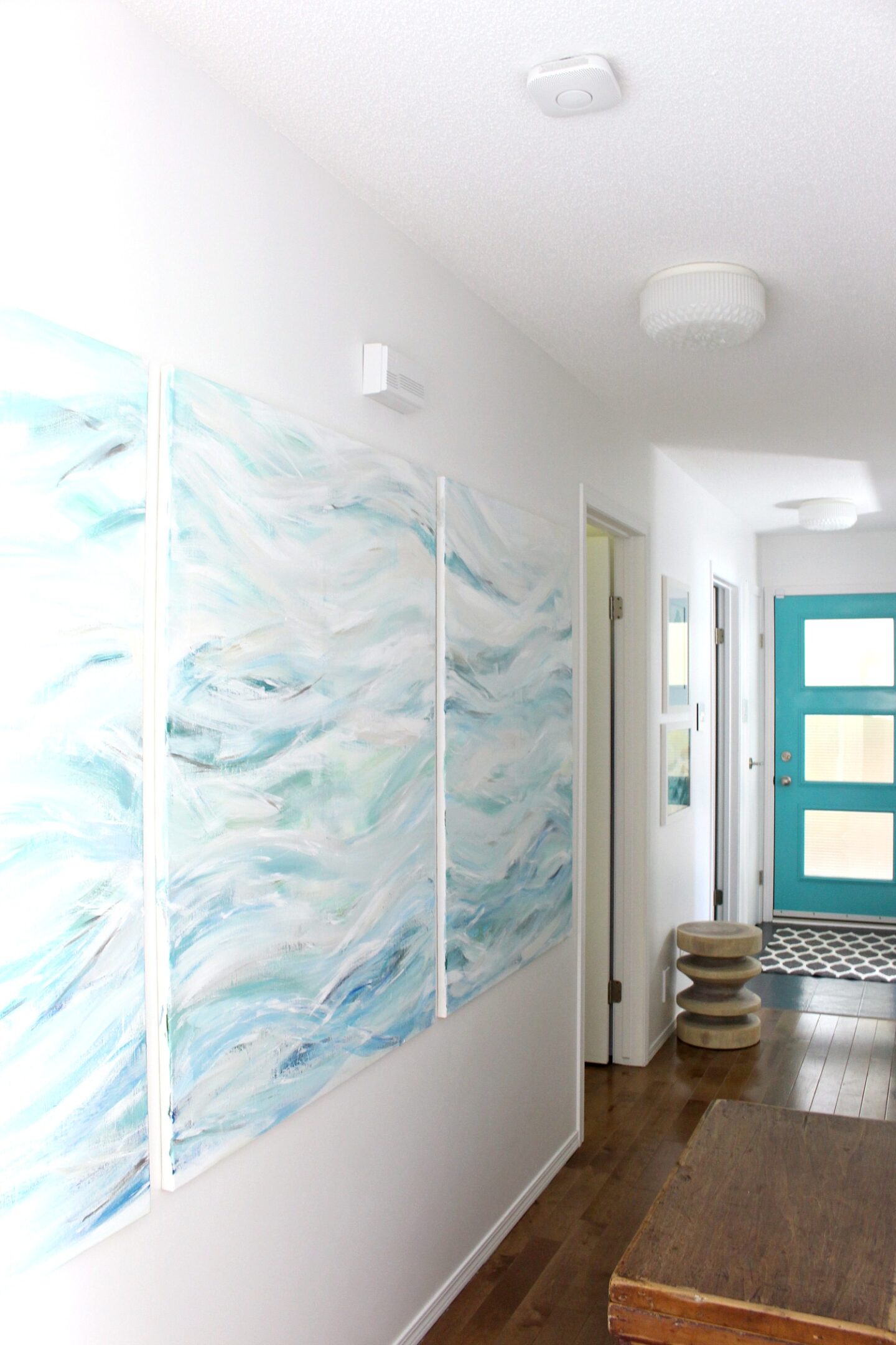 EASY ABSTRACT COASTAL ART TUTORIAL