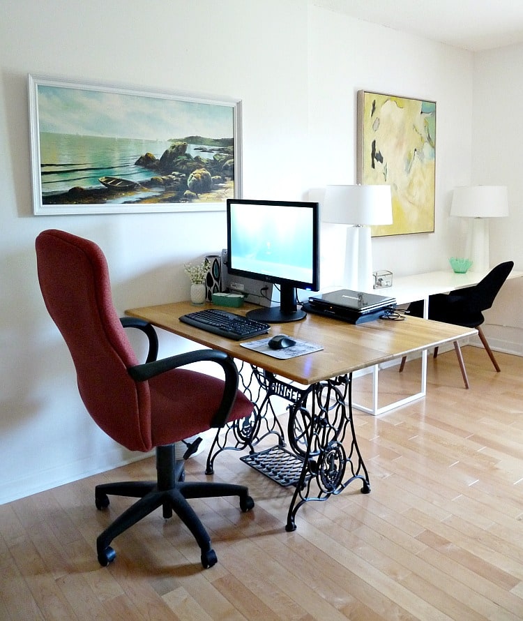 DIY Treadle Sewing Machine Base Desk