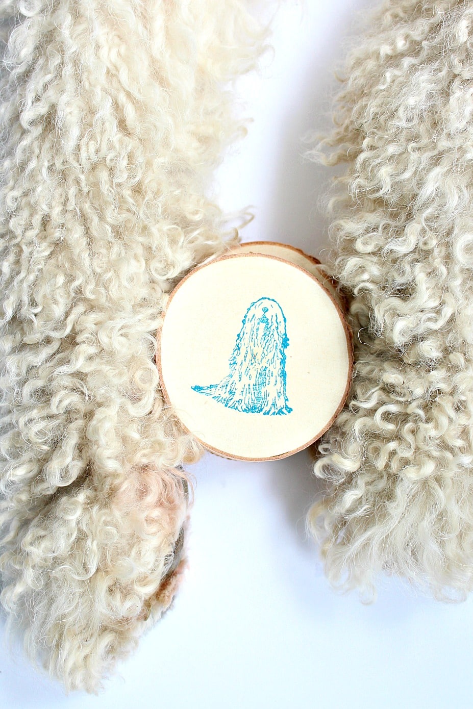 DIY STAMPED BIRCH SLICE COASTERS