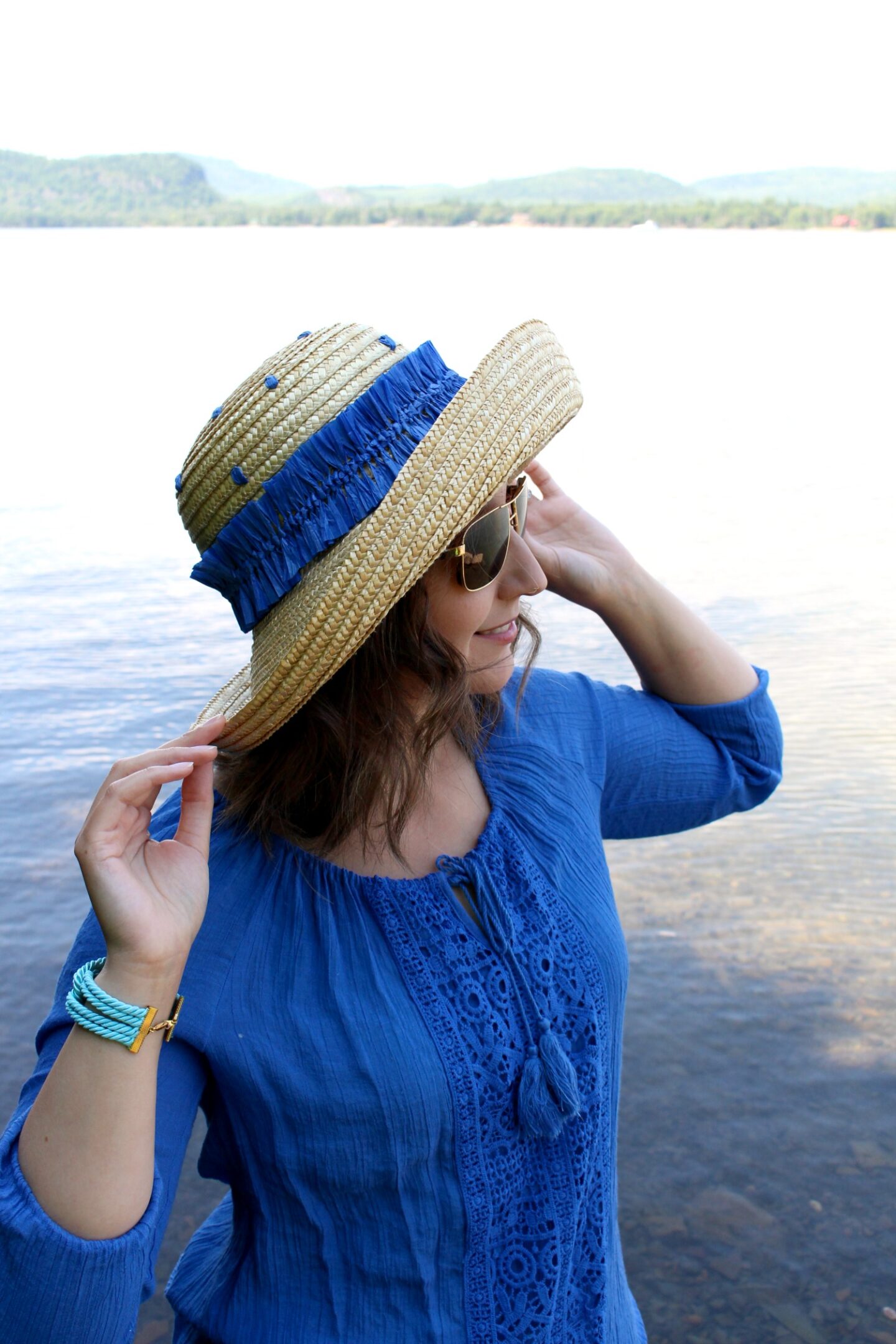PRADA INSPIRED STRAW HAT UPCYCLE