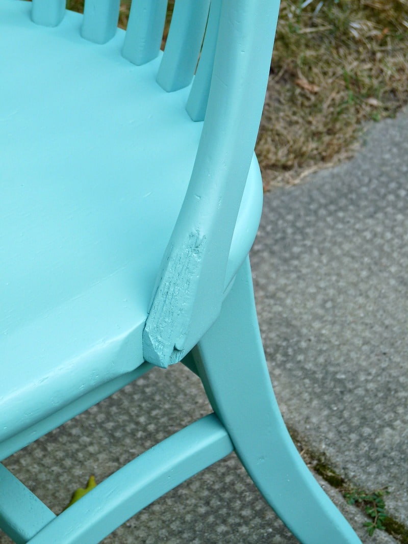 TURQUOISE CHAIR MAKEOVER