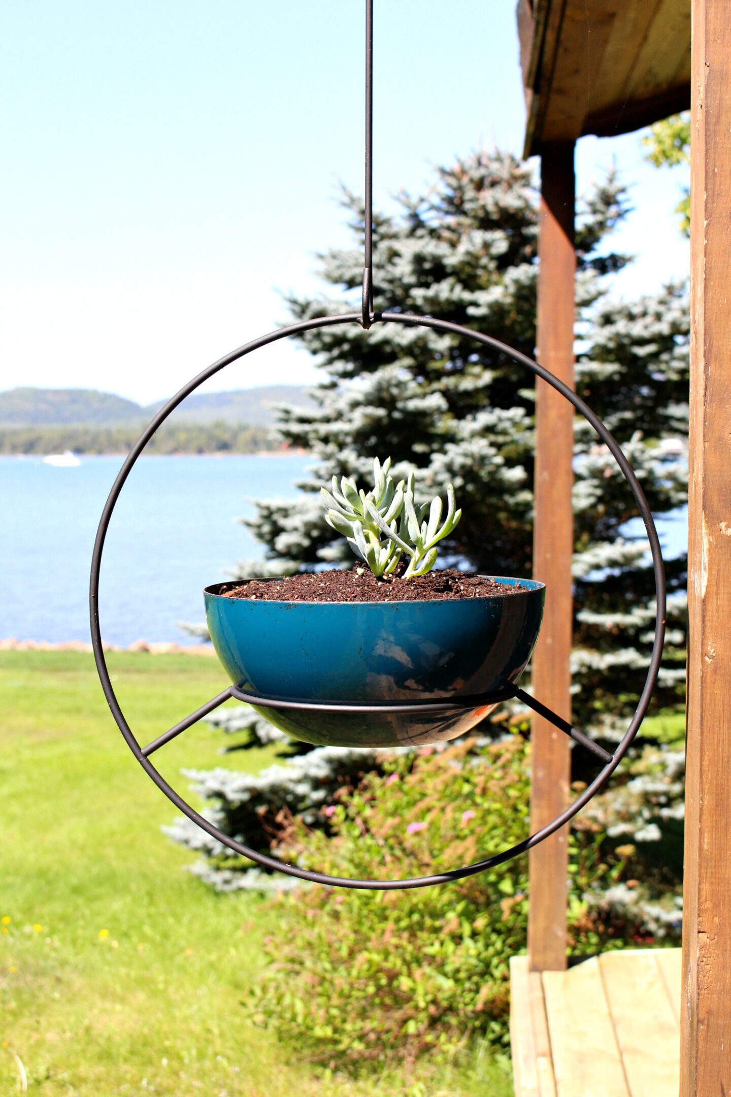 RETRO HOOP PLANTER MAKEOVERS