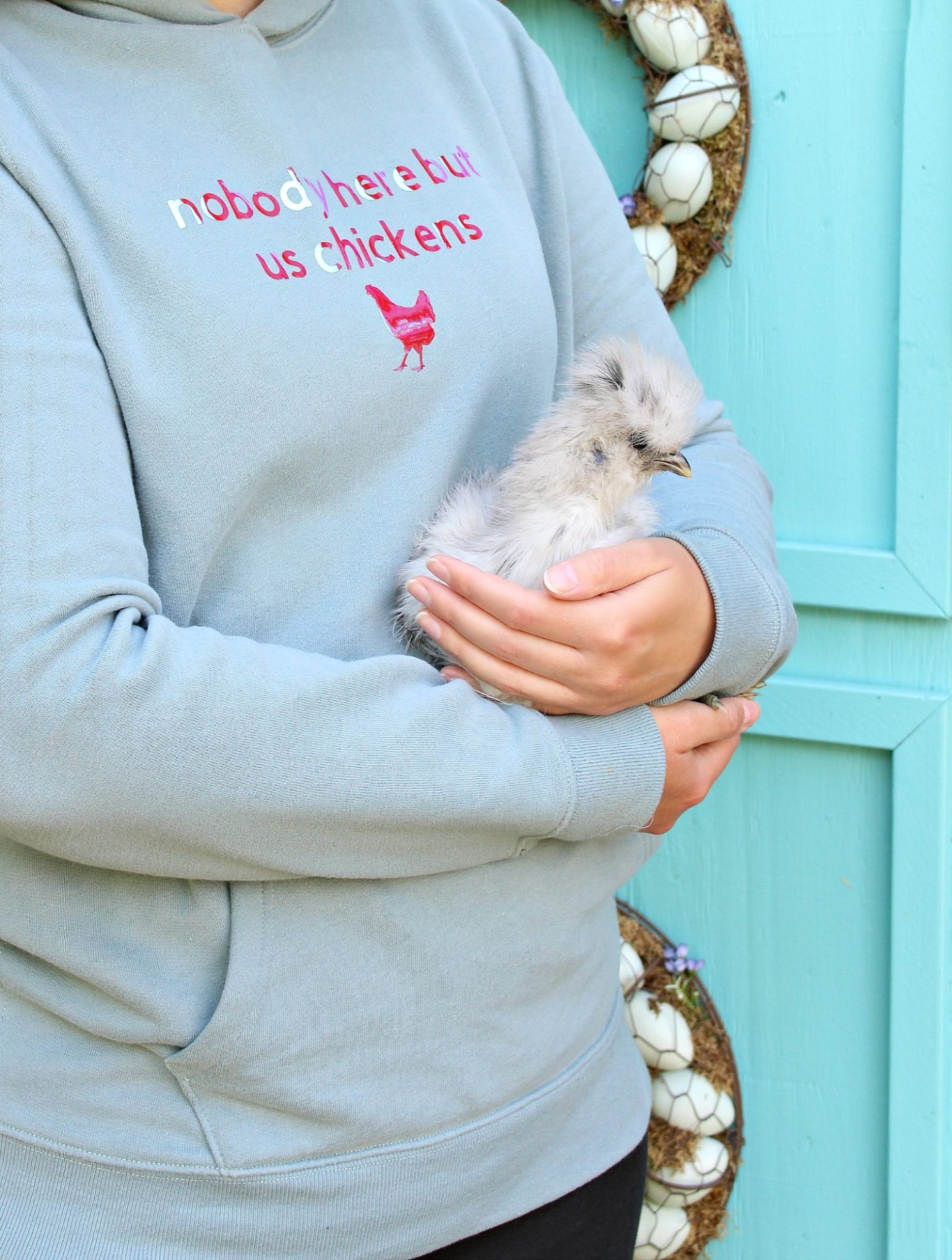 DIY Iron-On Vinyl Shirt for Chicken Lovers with Cricut