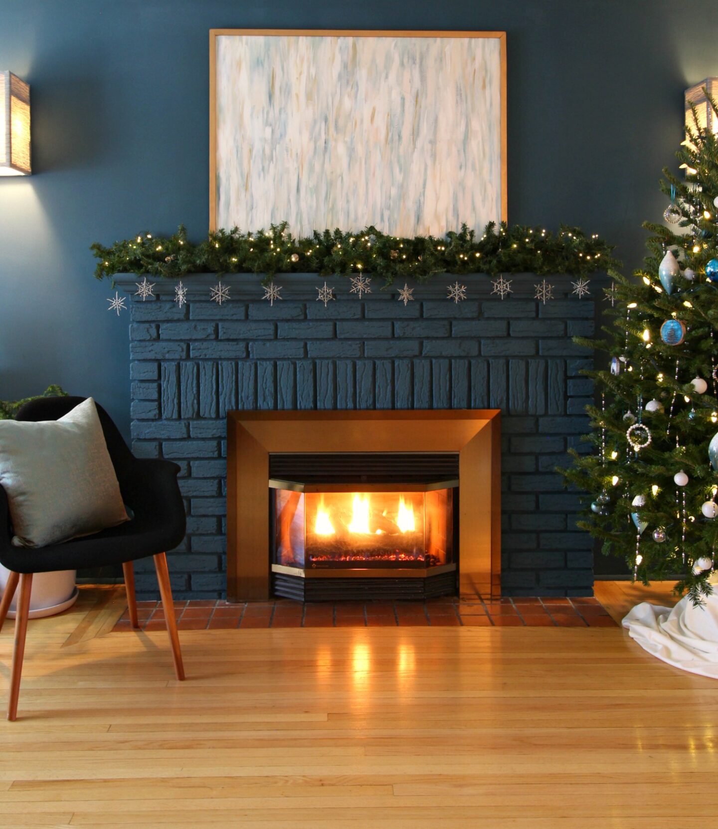 Winter Mantel Decor After Christmas