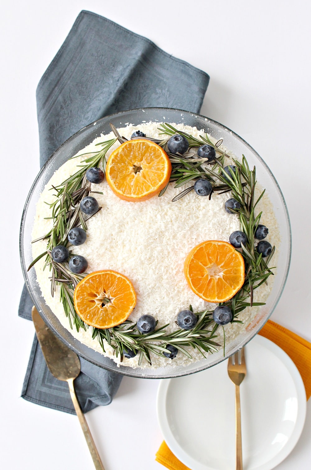 Carrot Cake with Natural Wreath Cake Decoration | Festive Holiday Baking