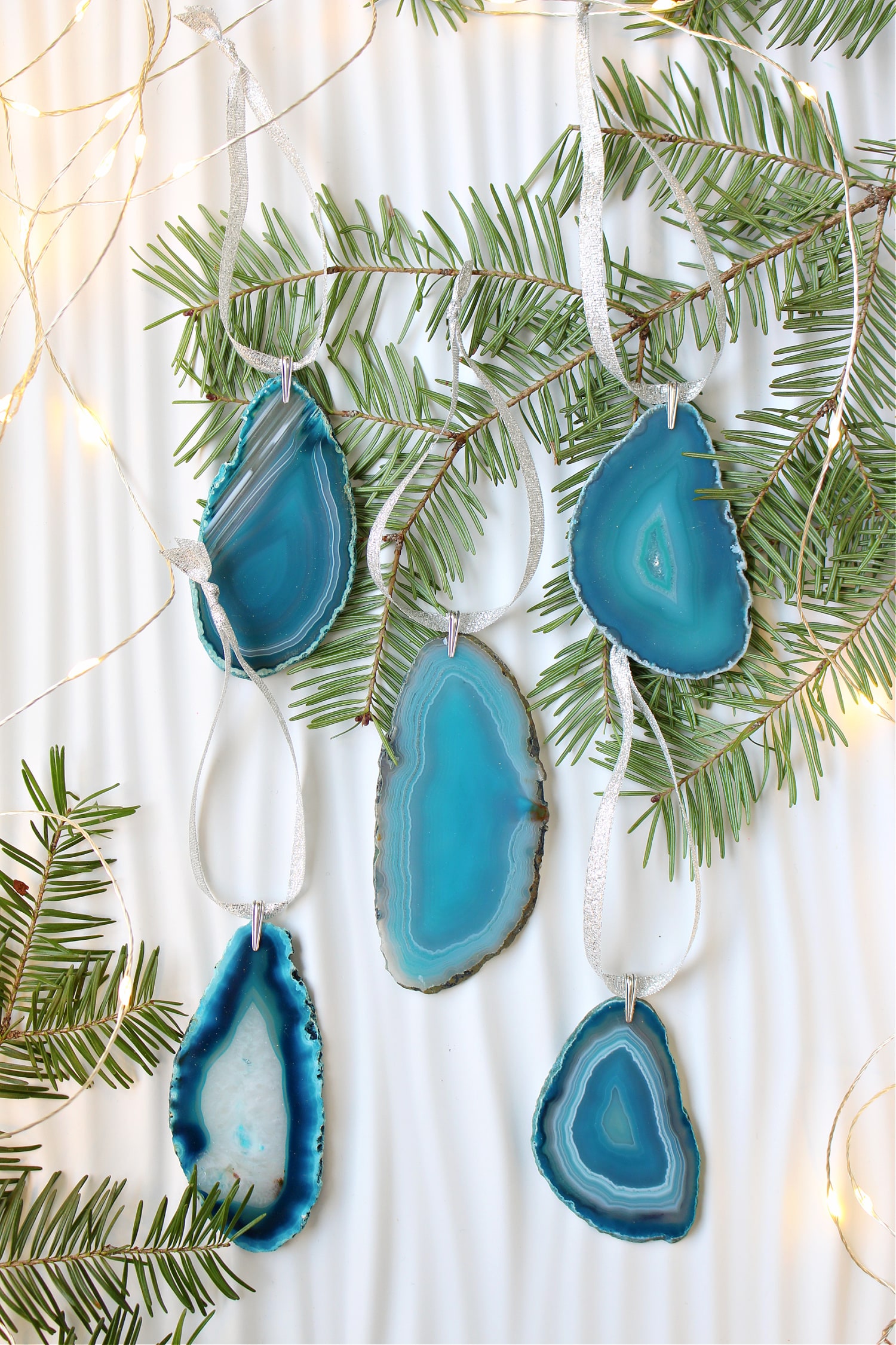 Easy DIY Agate Slice Ornaments