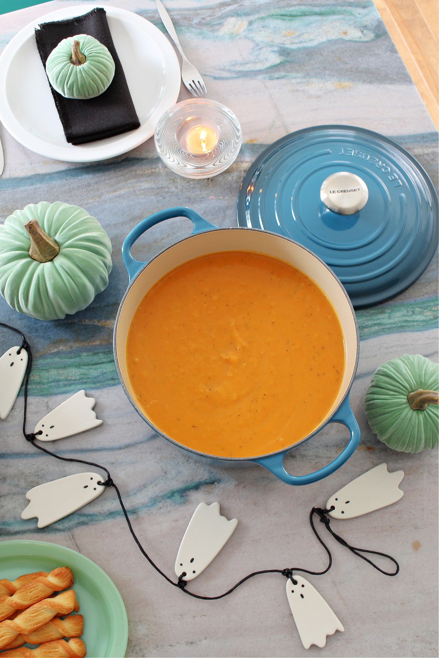 Chic Kitchen Halloween Decorating with Birch Lane